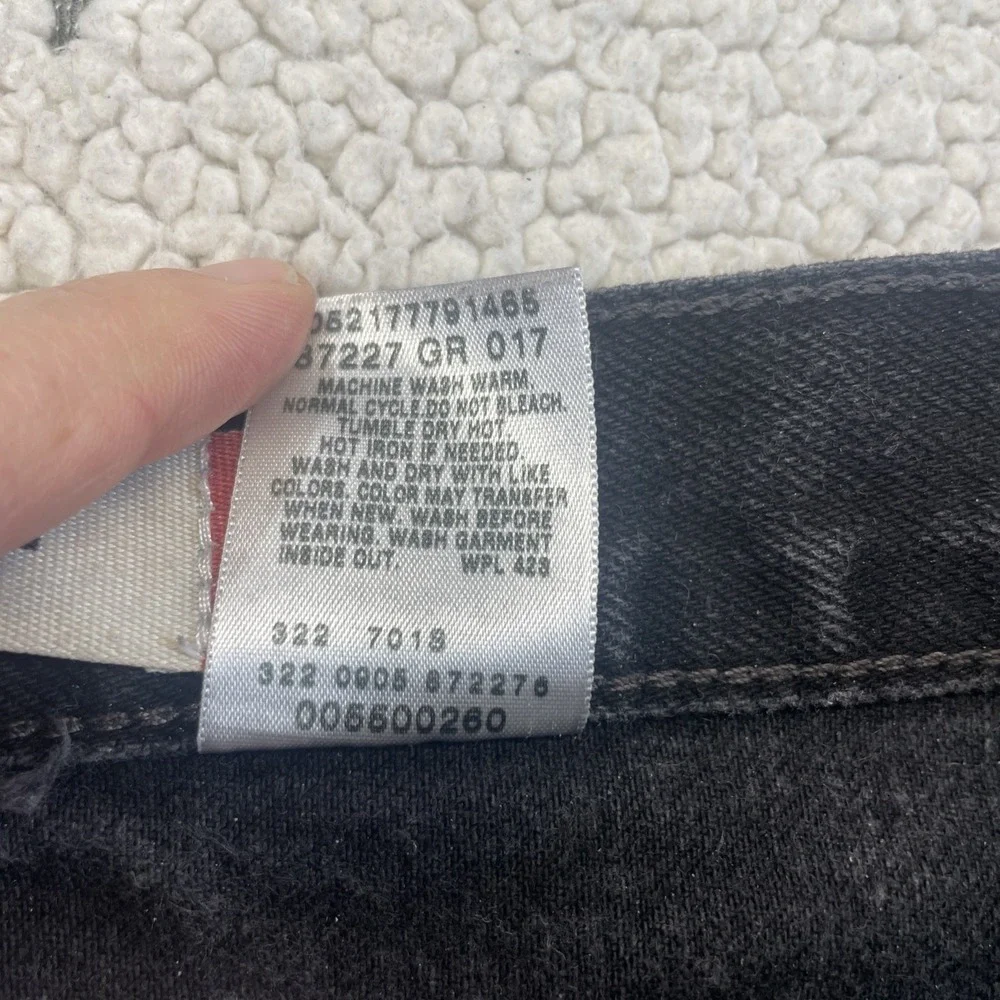 Levi's Jeans Mens 34x34 Black 550 Relaxed Fit Tapered Leg Denim Cotton VTG